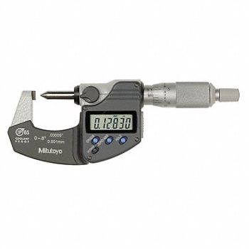 MITUTOYO Crimp Height Micrometer 0-0.8 In Digital, 4CGG9