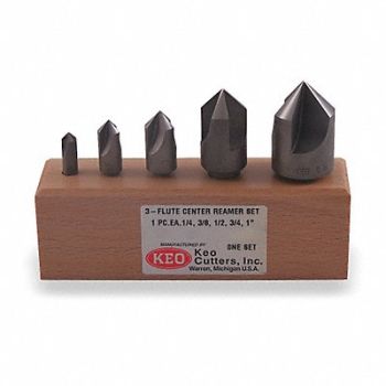 KEO Countersink Set 5 PC 3 FL 90 Deg TiAlN, 4CKF1