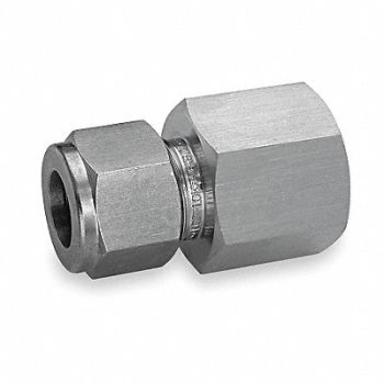 HAM-LET Connector 316 SS LET-LOKxF 12mmx3/8In, 4CMT4
