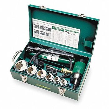 GREENLEE Hydraulic Punch Driver Set 10 ga. SS, 4CN01