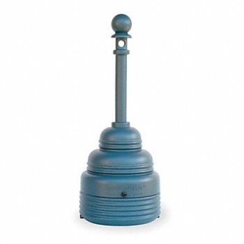 EAGLE D0289 Cigarette Receptacle 4 gal Gray, 4CU25
