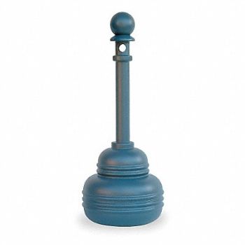 EAGLE D0288 Cigarette Receptacle 1-1/4 gal Gray, 4CU27