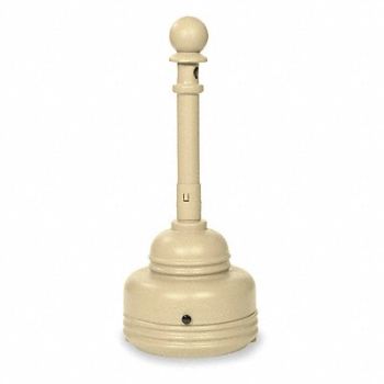 EAGLE D0288 Cigarette Receptacle 1-1/4 gal Tan, 4CU28