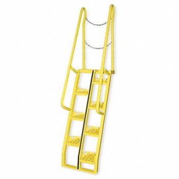 VESTIL Alternating Tread Stairs WalkThru, 4CU92