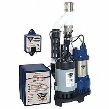 PHCC PRO SERIES Sump/Battery Backup System 9 Amps Backup, 4CUK2