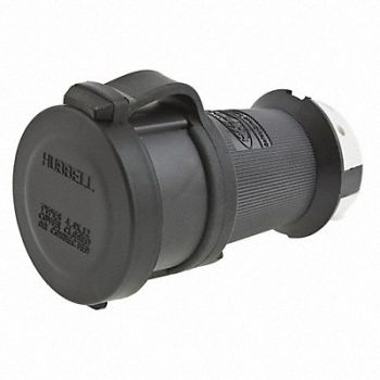 HUBBELL Connector 125VAC 30A L5-30R 2P 3W, 4CV22