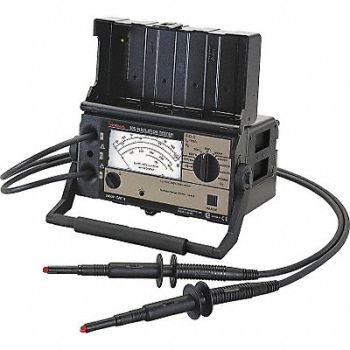 SIMPSON ELECTRIC Megohmmeter 250 to 5000V DC Analog, 4CWN9