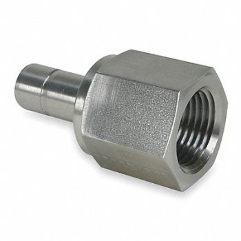 PARKER Tube End Adapter SS FxTube 1/4Inx1/8In, 5UND2