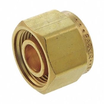 PARKER Cap Brass Comp 1/2In, 4EUD7