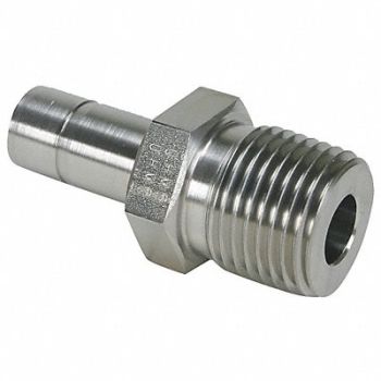 PARKER A-LOK End Adapter SS A-LOKxM 1/8In, 5UND3