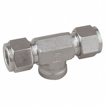 PARKER Branch Tee 316 SS A-LOKxF 3/4In, 4CXU3