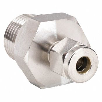PARKER Connector 316 SS A-LOKxMale BSPP 3/8In, 4CXV8