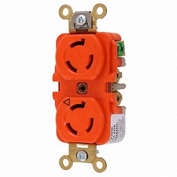HUBBELL Locking Receptacle Industrial 15, 4D319