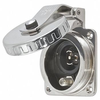 HUBBELL WIRING DEVICE-KELLEMS Shore Power Inlet Telephone/TV, 4D414