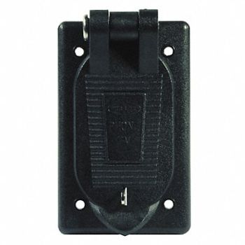 HUBBELL WIRING DEVICE-KELLEMS Combo Outlet Marine/RV Telephone/TV, 4D418