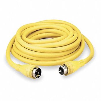 HUBBELL WIRING DEVICE-KELLEMS Temporary Power Cord 50A 125/250VAC 50ft, 4D562