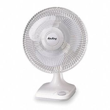 AIR KING Desk Fan 3 Speeds 12 Blade Dia, 4DA35