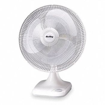 AIR KING Desk Fan 3 Speeds 16 Blade Dia, 4DA36