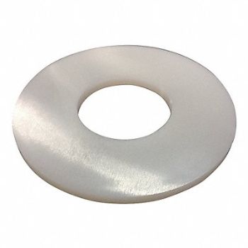 GRAINGER APPROVED Flat Washer Plain Nylon M8 18x2mm 50PK, 4DCA5