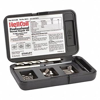 HELI-COIL Thread Repair Kit 304 SS 3/8-16 18 Pcs, 4DCF5