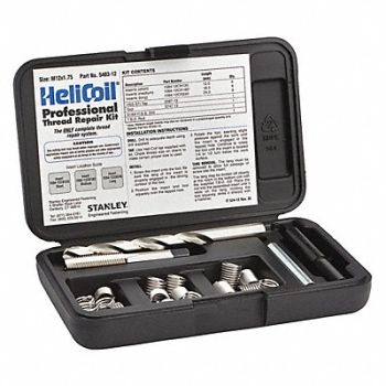 HELI-COIL Thread Repair Kit 304 SS M12x1.75 18 Pcs, 4DCK9