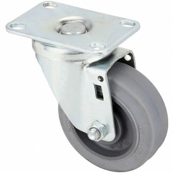 GRAINGER APPROVED Standard Plate Caster Swivel 200 lb., 4DE60