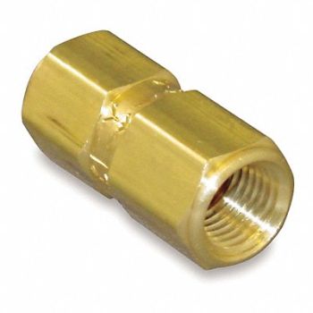 GRAINGER APPROVED Poppet Check Valve Brass 1/4 FNPT, 4DHP7