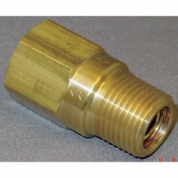 GRAINGER APPROVED Piston Check Valve Brass 1/8 MNPTxFNPT, 4DHR5