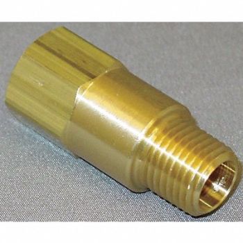 GRAINGER APPROVED Piston Check Valve Brass 1/4 MNPTxFNPT, 4DHU6