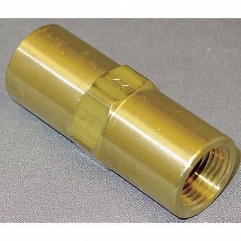 GRAINGER APPROVED Piston Check Valve Brass 3/8 FNPT, 4DHW6