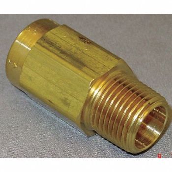GRAINGER APPROVED Piston Check Valve Brass 1/2 FNPTxMNPT, 4DHX3