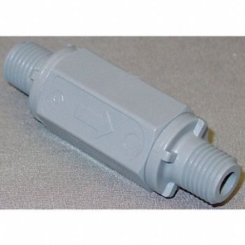GRAINGER APPROVED Ball Cone Check Valve PVC 1/4 MNPT, 4DHZ5