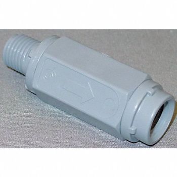 GRAINGER APPROVED Ball Cone Check Valve PVC 1/4 MNPTxFNPT, 4DHZ7