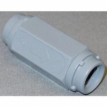 GRAINGER APPROVED Ball Cone Check Valve PVC 1/4 FNPT, 4DJA2