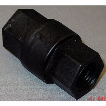 GRAINGER APPROVED Ball Check Valve Polypropylene 1/2 FNPT, 4DJC9