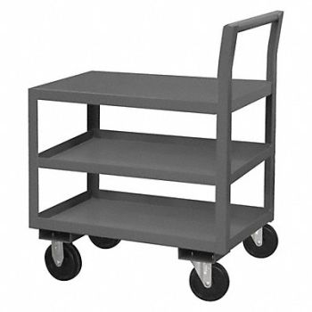GRAINGER APPROVED Low-Profile Utility Cart 1 400 lb Steel, 4DKP9