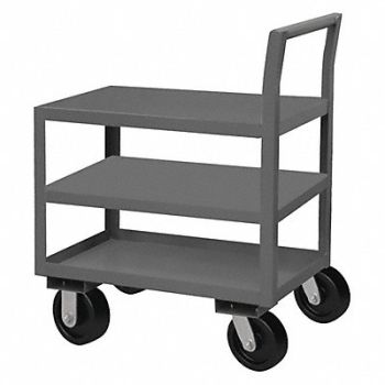 GRAINGER APPROVED Low-Profile Utility Cart 4 800 lb Steel, 4DKT7