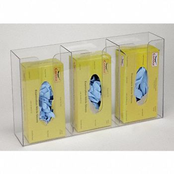 GRAINGER APPROVED Glove Box Dispenser 3 Boxes, 4DKT9