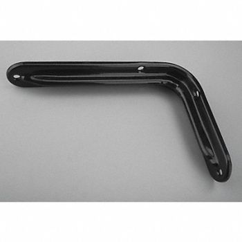 JOHN STERLING Heavy Duty Shelf Bracket Black 125 Lb, 4DNU2