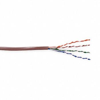 GENSPEED Data Cable Cat 6 23 AWG 1000ft Gray, 4DNV9
