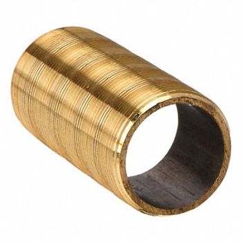 GRAINGER APPROVED Nipple Red Brass 1/2 x 1 1/8 In, 4DRC3