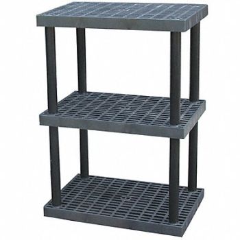 STRUCTURAL PLASTICS Plstc Shelf 24inx51inx36inShlfLdCp 250lb, 4DV11