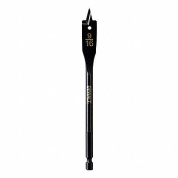 DEWALT Spade Bit Dia 9/16 Shank Hex 1/4, 4DV96