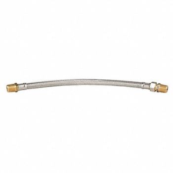 GRAINGER APPROVED Flexible Hose Assembly 1/2 ID x 18 L, 4DXN7