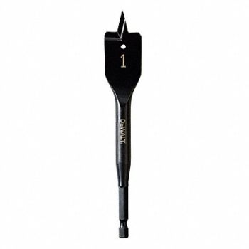 DEWALT Spade Bit Dia 1 Shank Hex 1/4, 4DY13