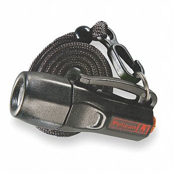 PELICAN Keychain Flashlight LED Black LR44, 59YW16