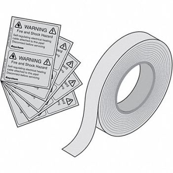 RAYCHEM Application Tape 66 10 Elec Trace Labls, 4E521