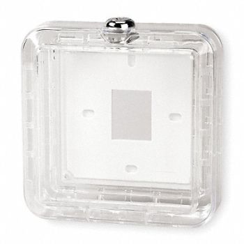 GRAINGER APPROVED Tstat Guard Plastic 5 5/8x5 5/8x2 5/8in, 4E644