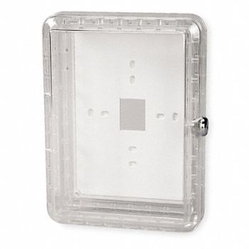 GRAINGER APPROVED Tstat Guard Plastic 9 5/8x7 1/8x3 3/8in, 4E649