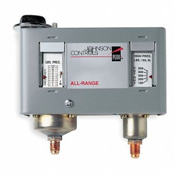 JOHNSON CONTROLS Dual Pressure Control SPST, 40G347